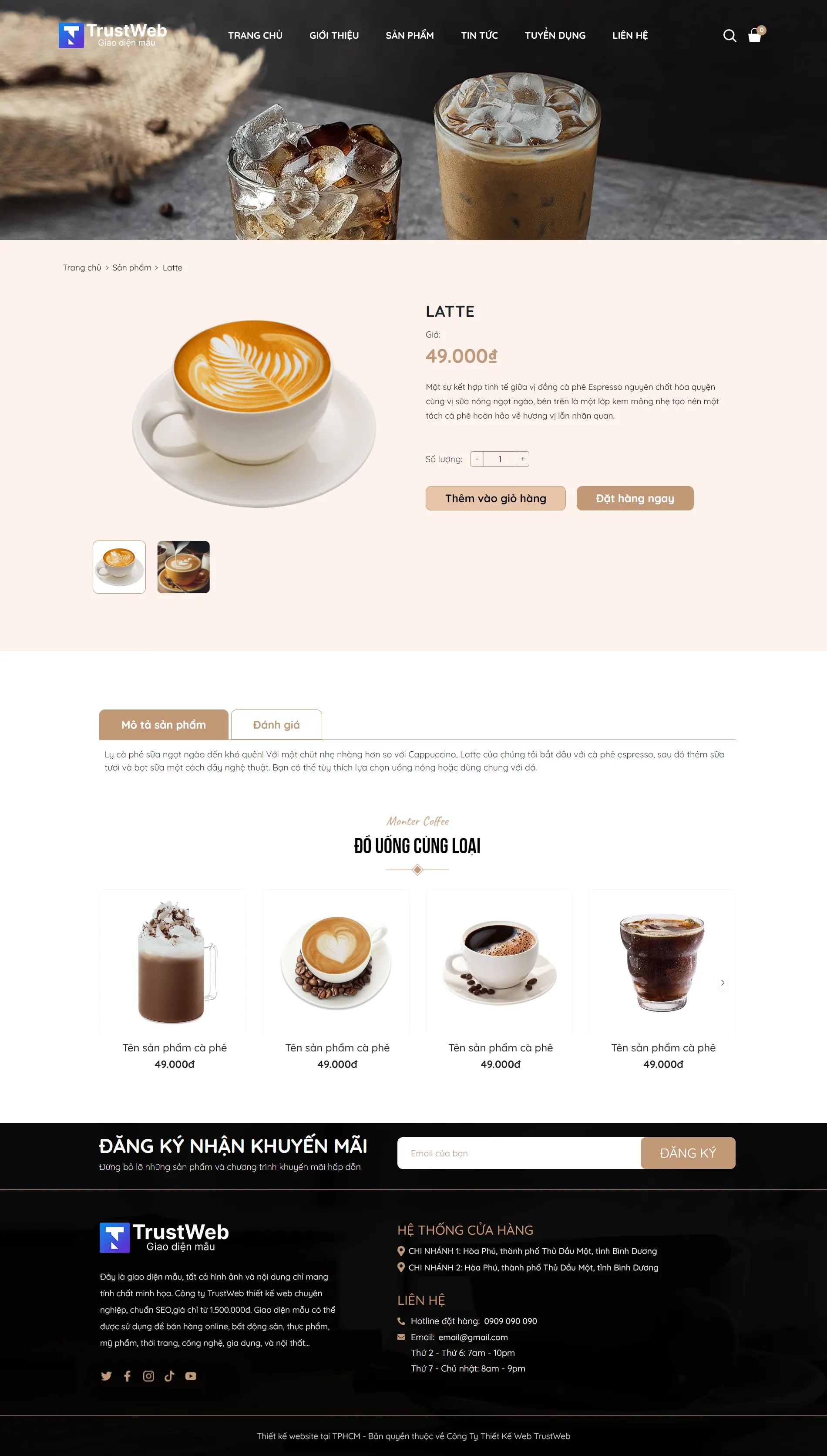 THIET KE WEBSITE TRUSTWEB